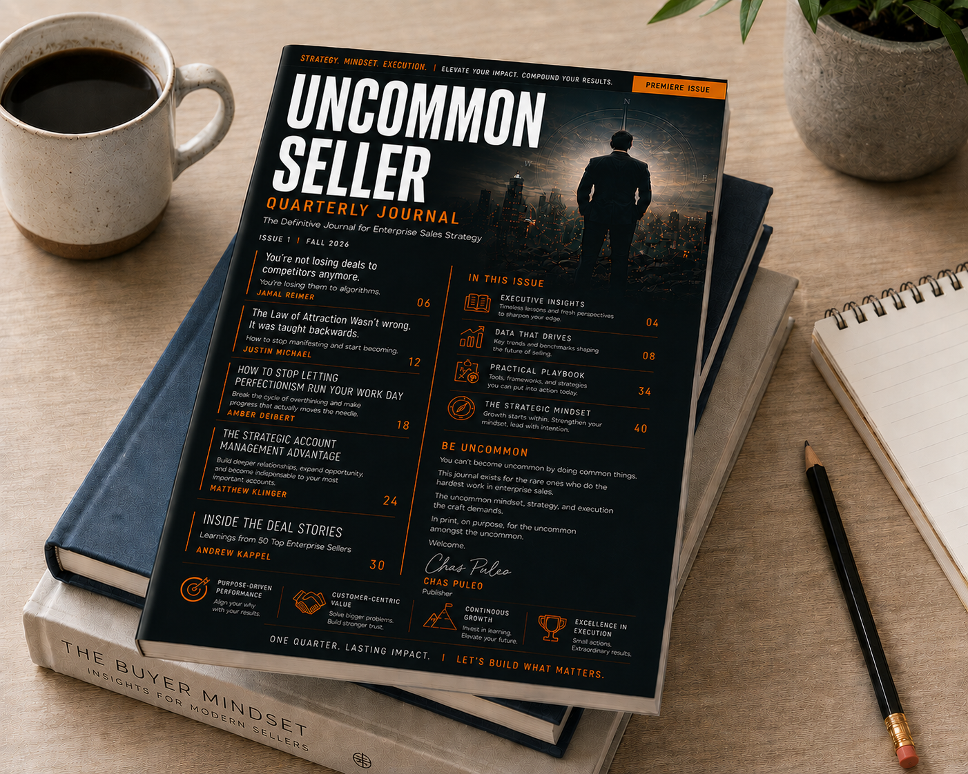 Uncommon Seller — Issue 001 cover, Fall 2026